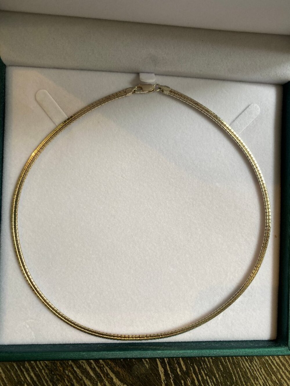 Vintage Michael Hill Omega Choker Necklace 925 Sterling Silver Jewelry 4mm 16" L - Picture 4 of 8
